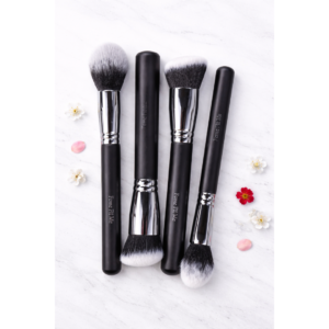 4-Piece Professional Face Sculpting Brush Set – Luxury Large Buffer & Powder Brushes